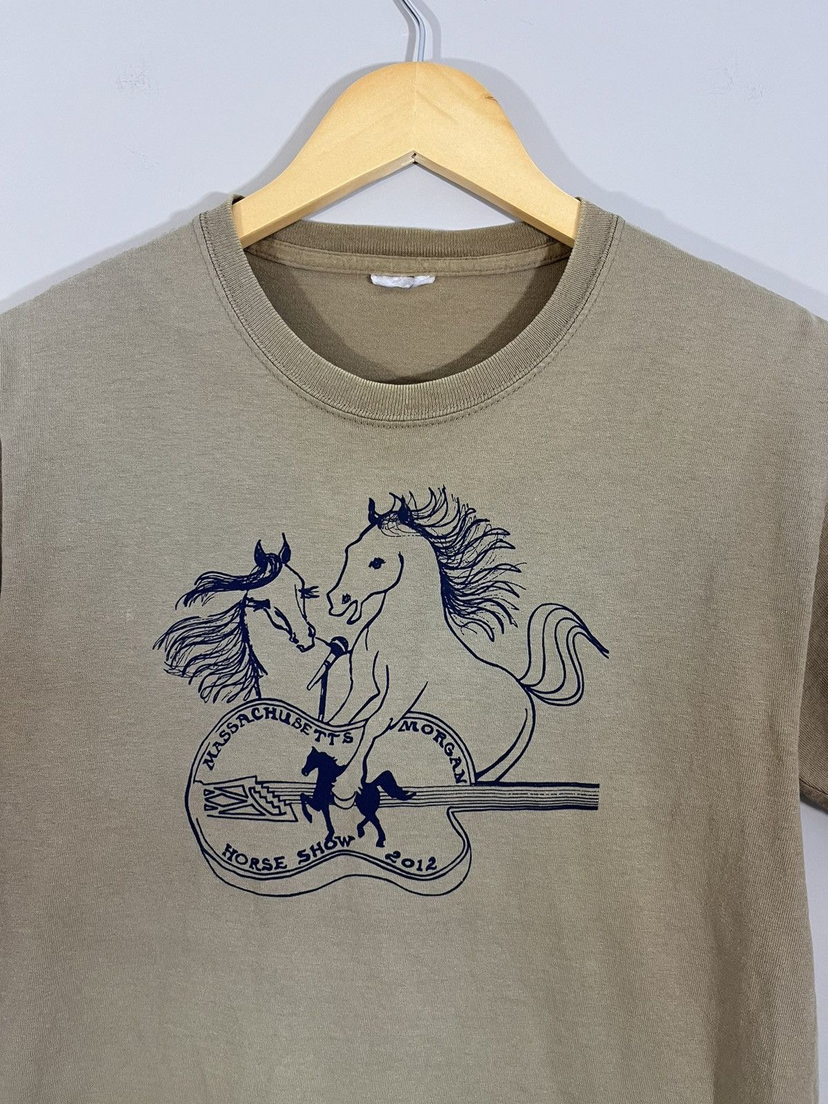 Vintage Sun Faded Morgan Horse Show Distressed 2000s Tee Size US S / EU 44-46 / 1 - 3 Thumbnail