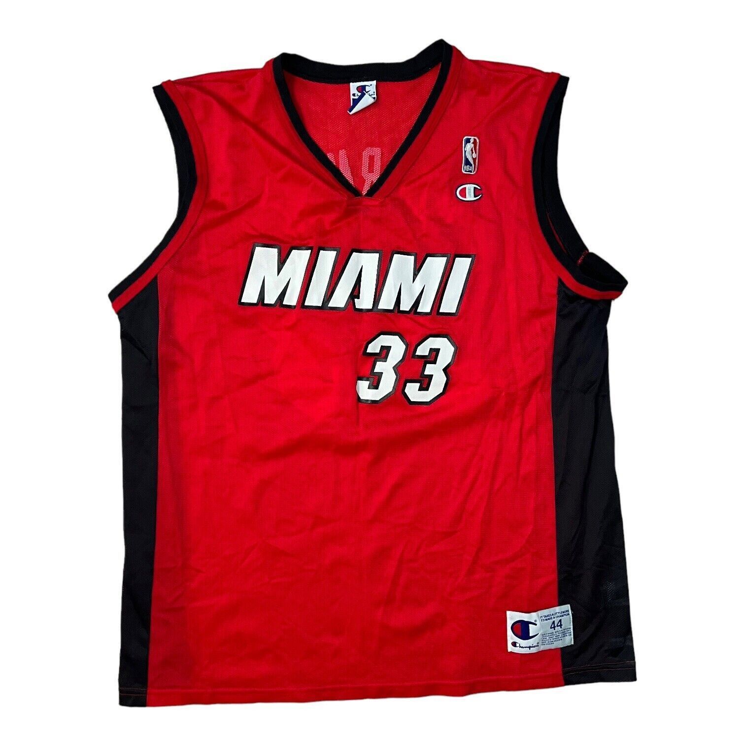 Vintage NBA Champion Alonzo Mourning #33 Miami Heat Jersey 52 Large