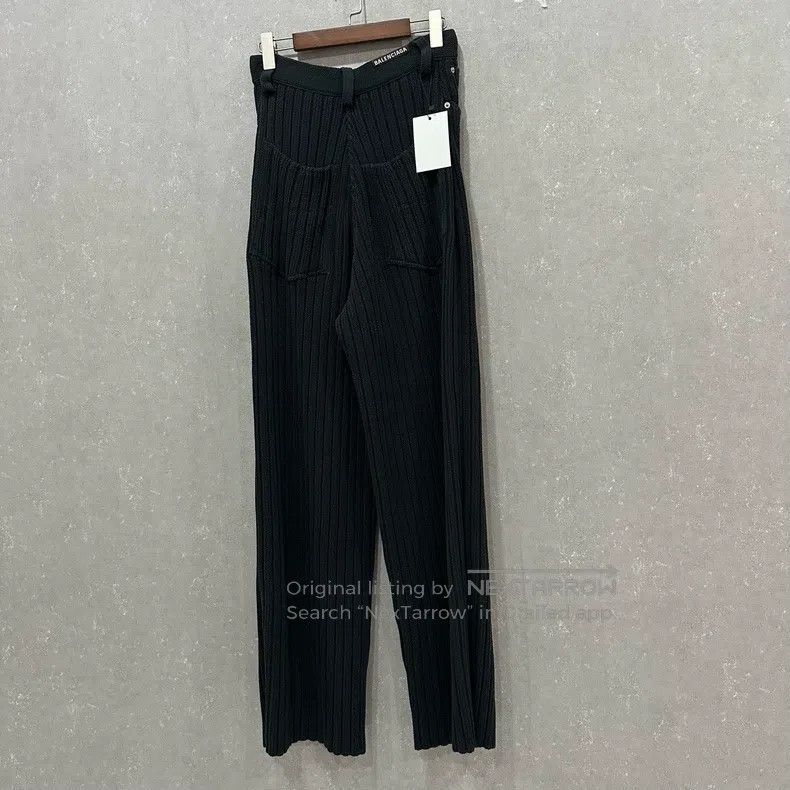 Balenciaga Balenciaga size XS Tie-Front Wide Leg Casual Pants Size US 27 - 2 Thumbnail