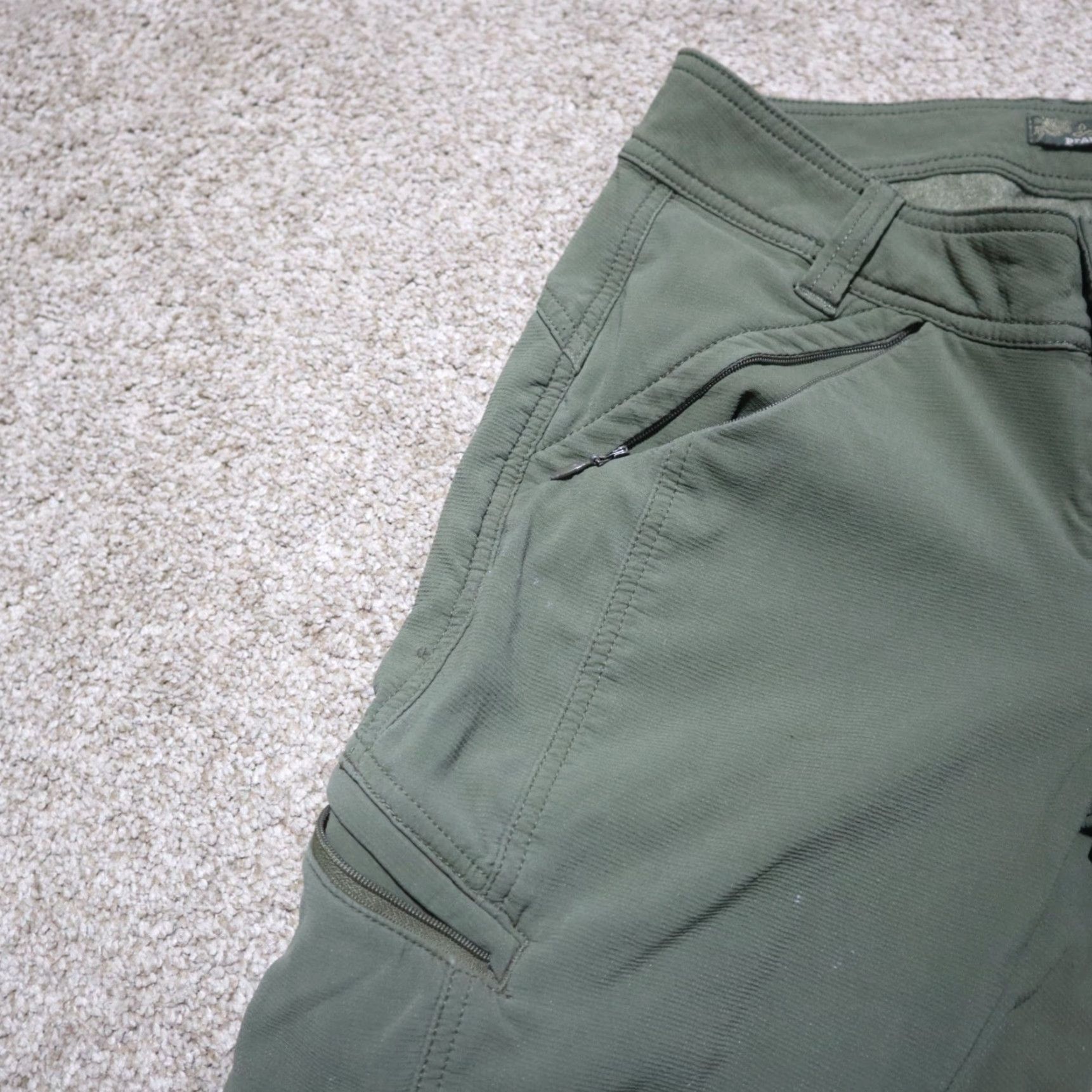 Prana Prana Jenna Pants Women Green Nylon Low Rise Stretch Chino Slim 4 Outdoor Size 27" / US 4 / IT 40 - 2 Thumbnail