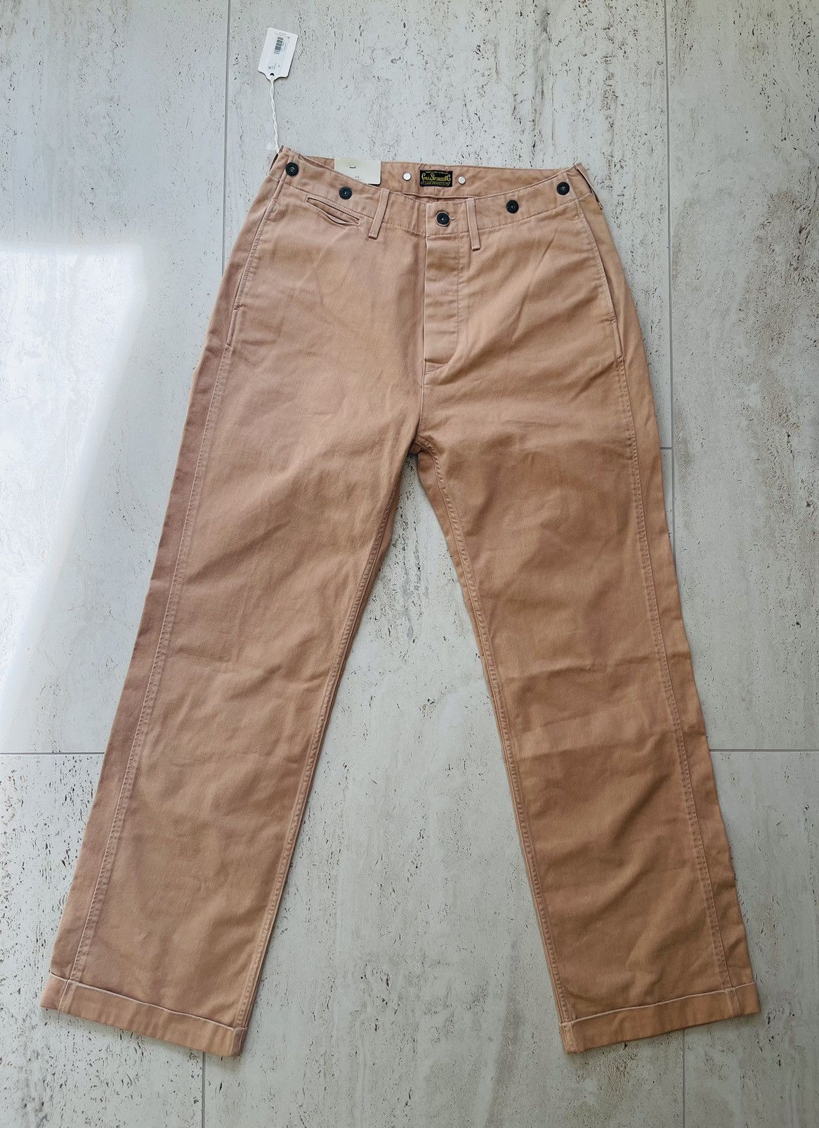 image of Levis Vintage Clothing Levi's Vintage Clothing 20's Chino Trousers in Orange, Men's (Size 33)