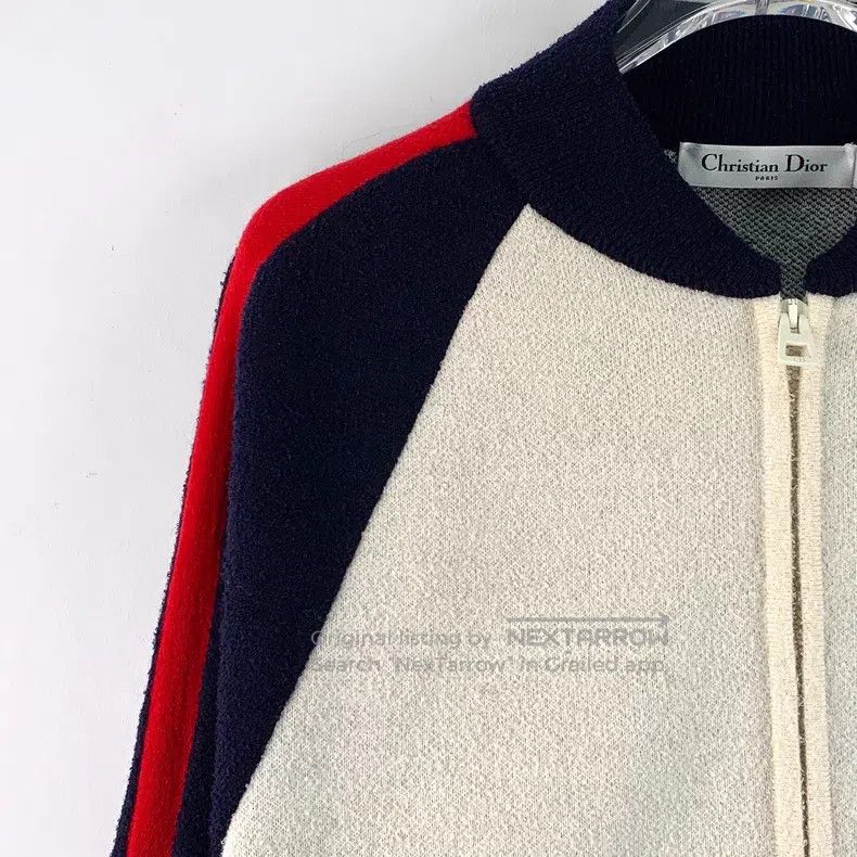 Dior Dior Colour block love letter inlaid wool stand-up collar Size XS / US 0-2 / IT 36-38 - 3 Thumbnail