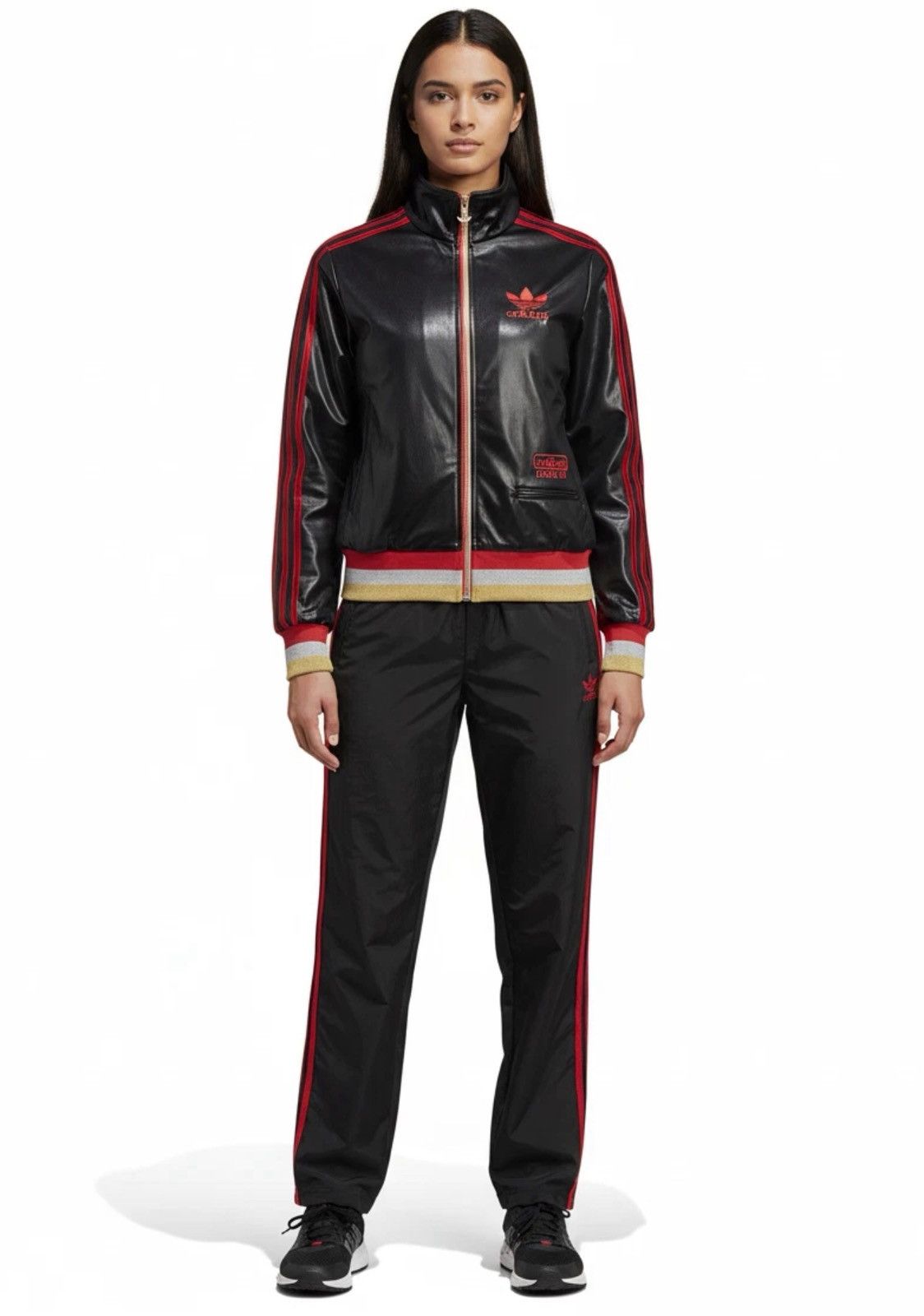 Adidas Vintage Adidas Chile 62 Track Jacket Balenciaga Style Black Size XS / US 0-2 / IT 36-38 - 1 Thumbnail