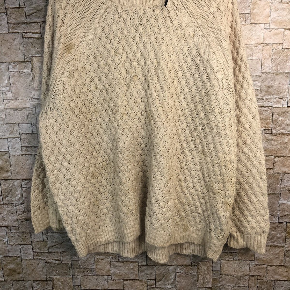 Homespun Knitwear × Vintage H&M Cream baggie sweatshirt Knitwear #A198 Size M / US 6-8 / IT 42-44 - 3 Thumbnail
