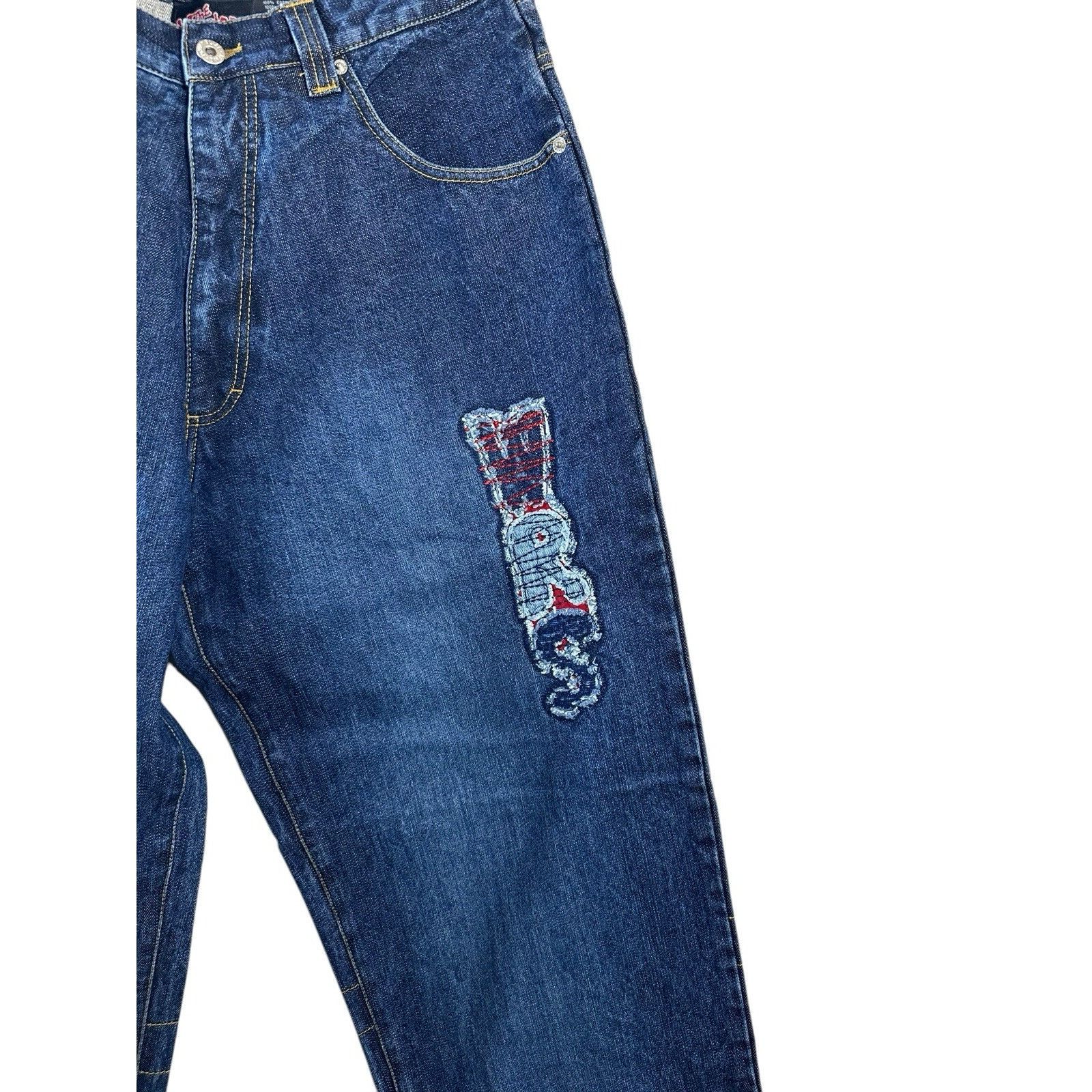 Other Vintage Johnny Blaze X The Warriors Rare Cargo Denim Jeans Y Size US 34 / EU 50 - 2 Thumbnail