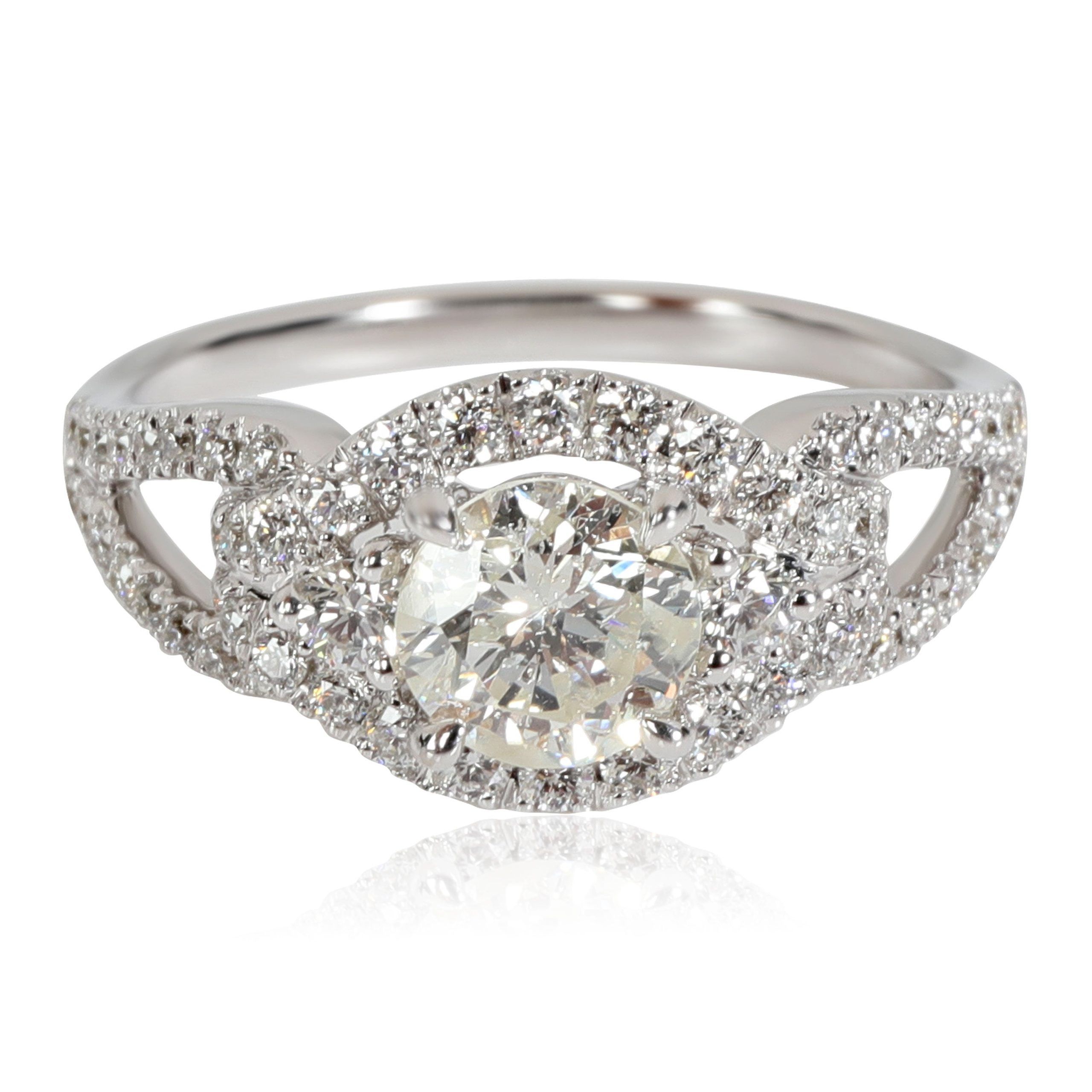 Cordova Diamond Engagement Ring in 14k White Gold J-K I 0.9 CTW