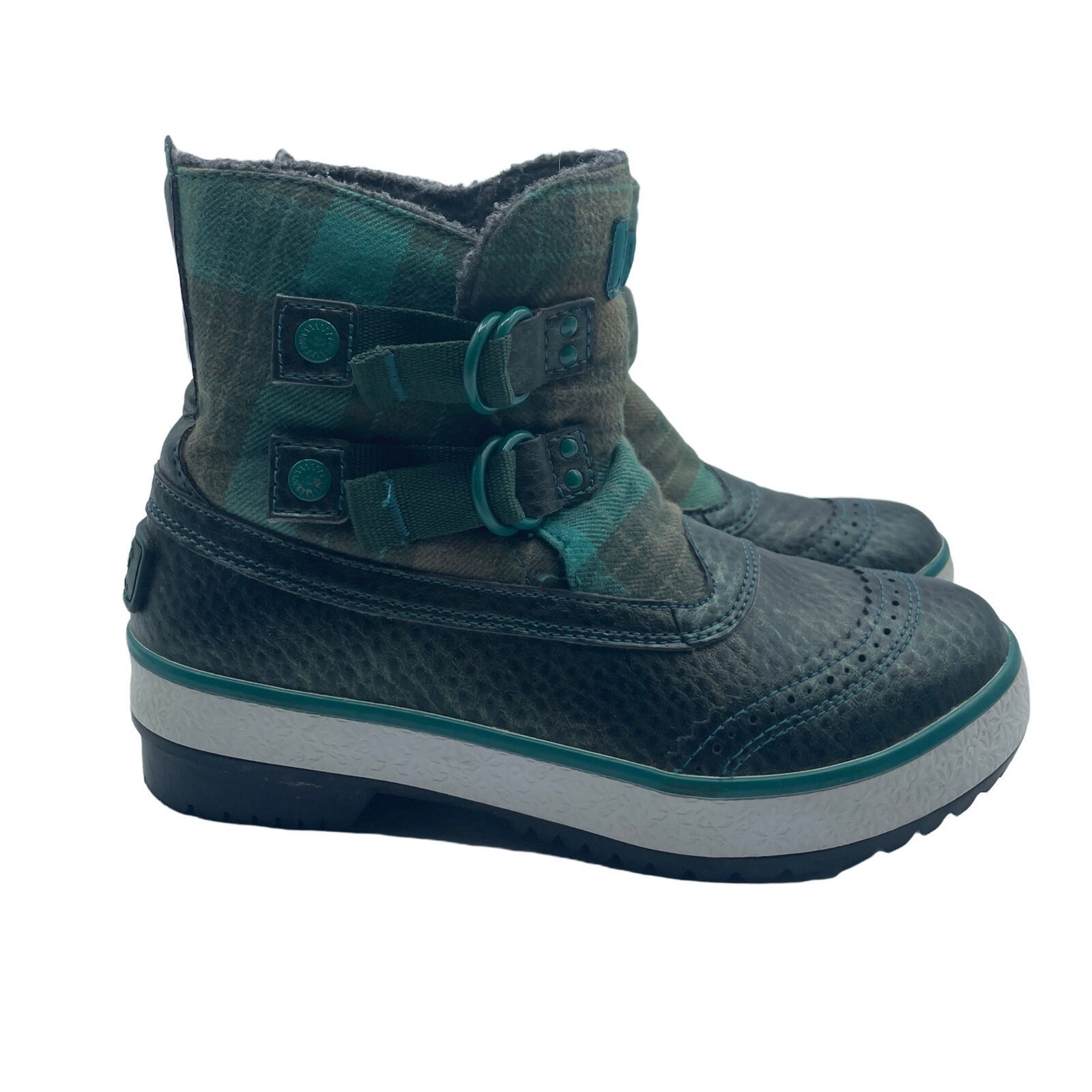 Ugg UGG Marais Waterproof Ankle Boot Green Plaid Womens Size 5 Size US 5 / IT 35 - 1 Thumbnail