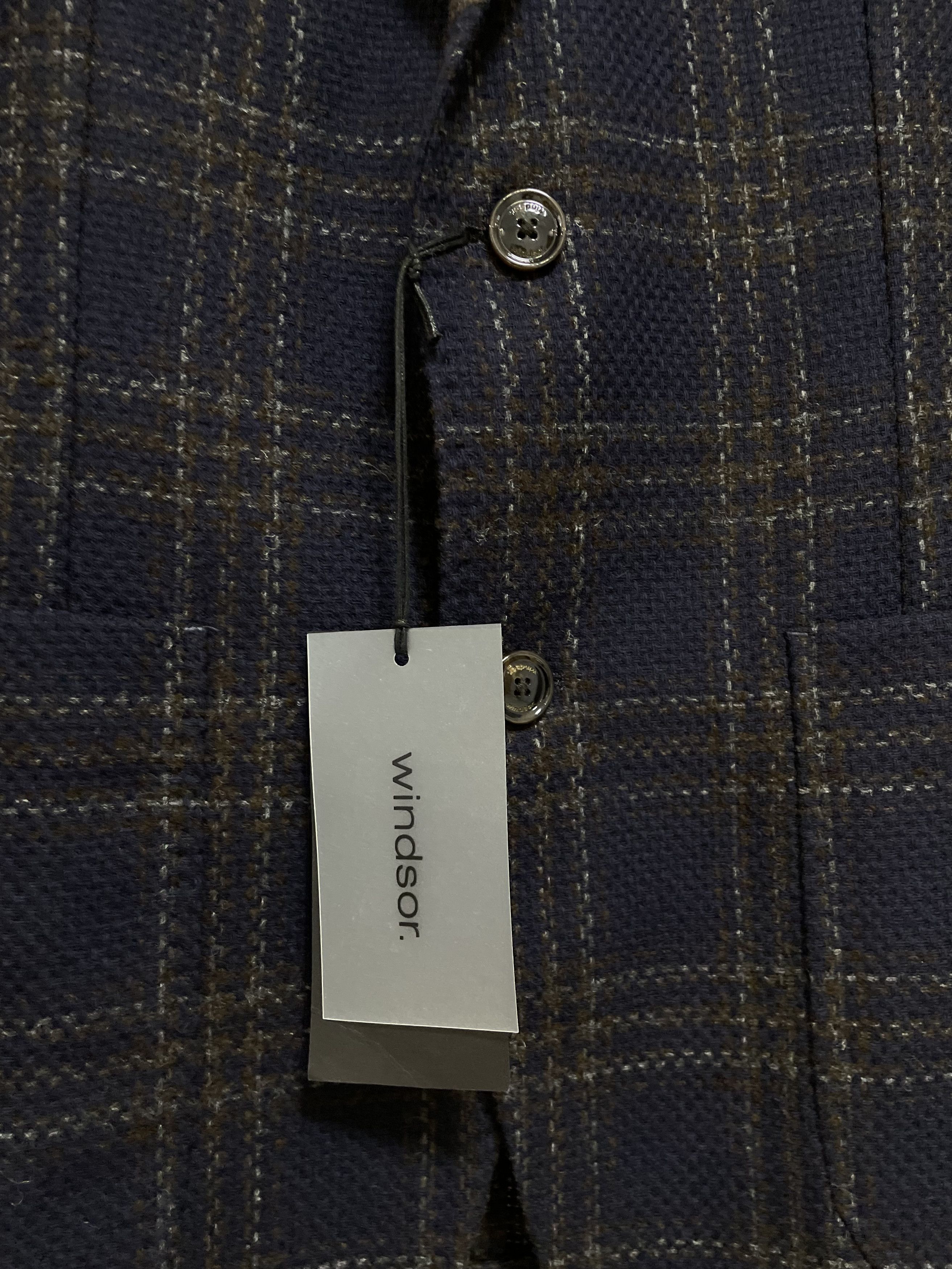 Other Windsor Giro Blazer Jacket Check Plaid Sport Coat Wool EU48 Size 38R - 10 Thumbnail