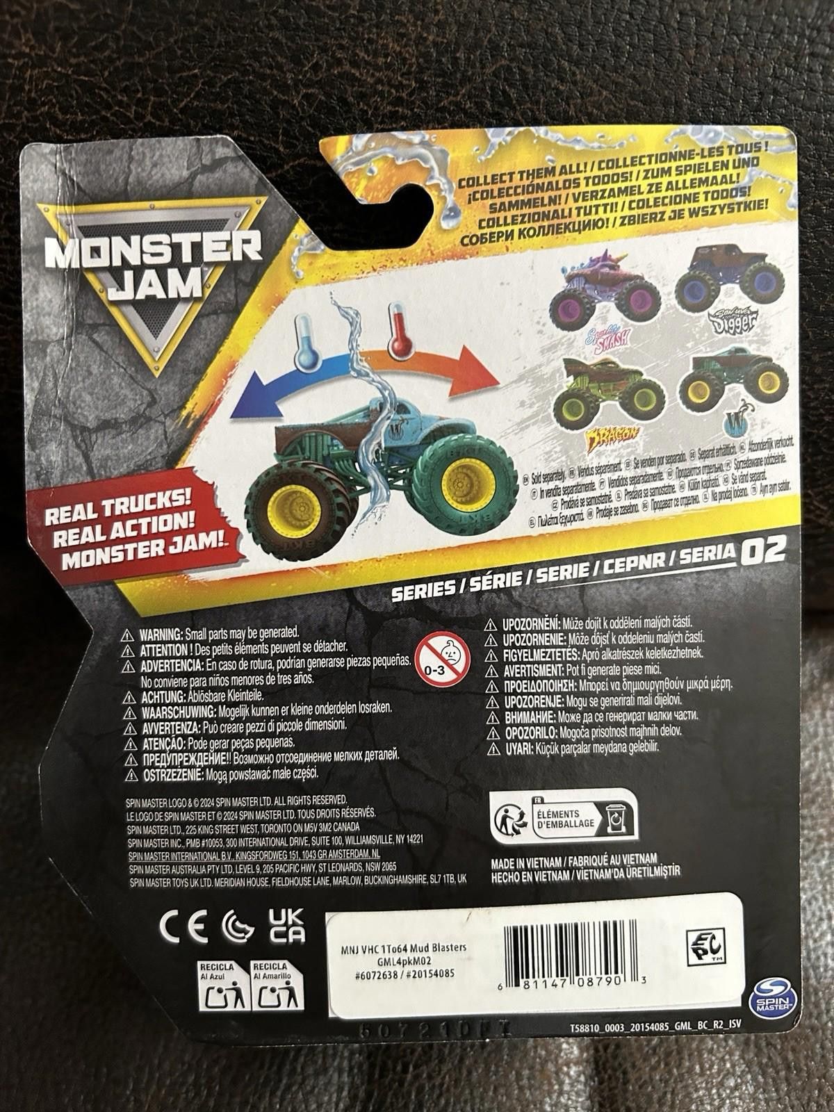 Other New Monster Jam Mud Blasters Color Change WHIPLASH 1:64 Size ONE SIZE - 3 Thumbnail