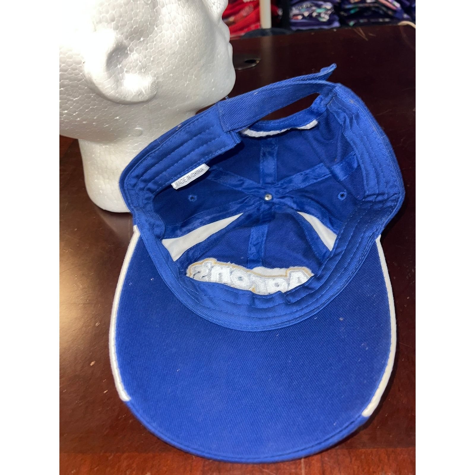 Vintage Vintage Aarons Hat Dream Machine Blue Cap Headwear Size ONE SIZE - 6 Thumbnail