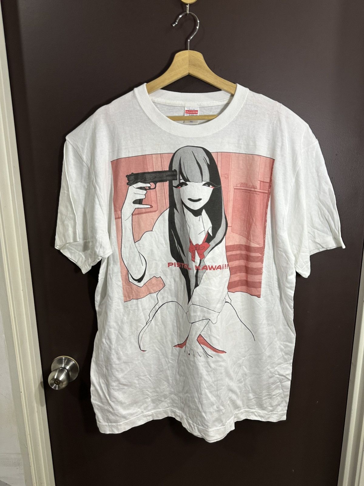 Anime Vintage Y2K Avazure Pistol Kawaii Tshirt Anime Manga Size US XXL / EU 58 / 5 - 2 Thumbnail