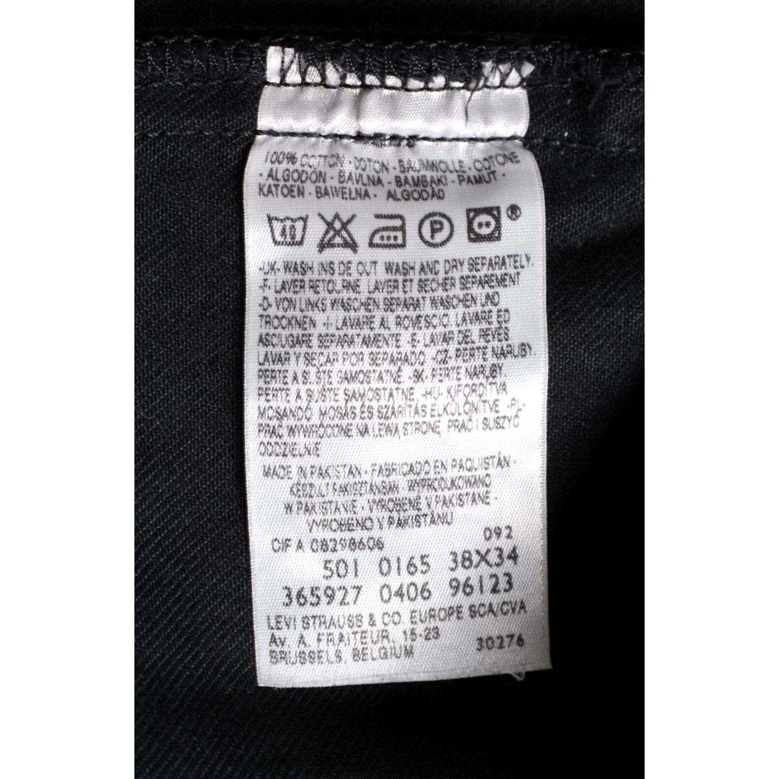 Levi's LEVI’S 501 Jeans Men Size W38 L34 Regular Straight DZ8117 Black Denim Vintage? No Vintage Size US 38 / EU 54 - 6 Thumbnail