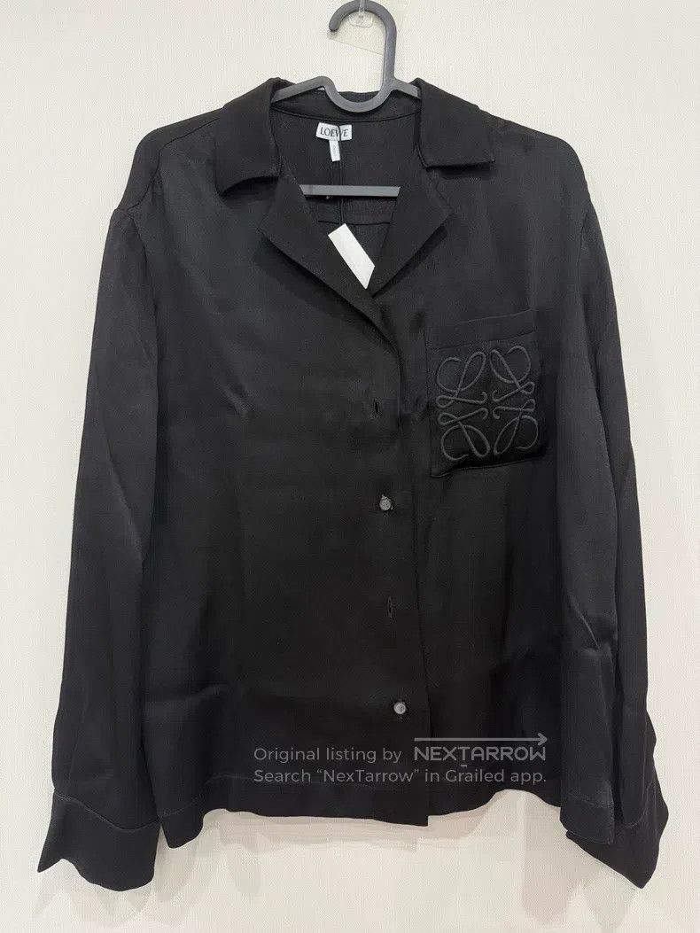 Loewe LOEWE Black Mulberry Silk Shirt Size S / US 4 / IT 40 - 1 Thumbnail