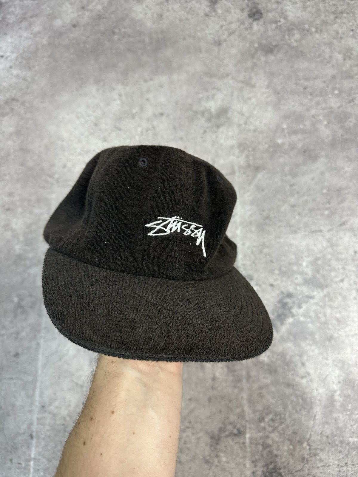 Stussy × Vintage Vintage Stussy Velour Adjustable Cap Y2K Archival Size ONE SIZE - 1 Thumbnail