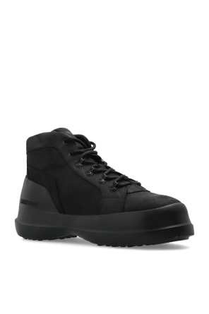 Moon Boot o1s22i1n1124 Luna Trek Mid Nubuck Boots in Black Size US 13 / EU 46 - 4 Thumbnail