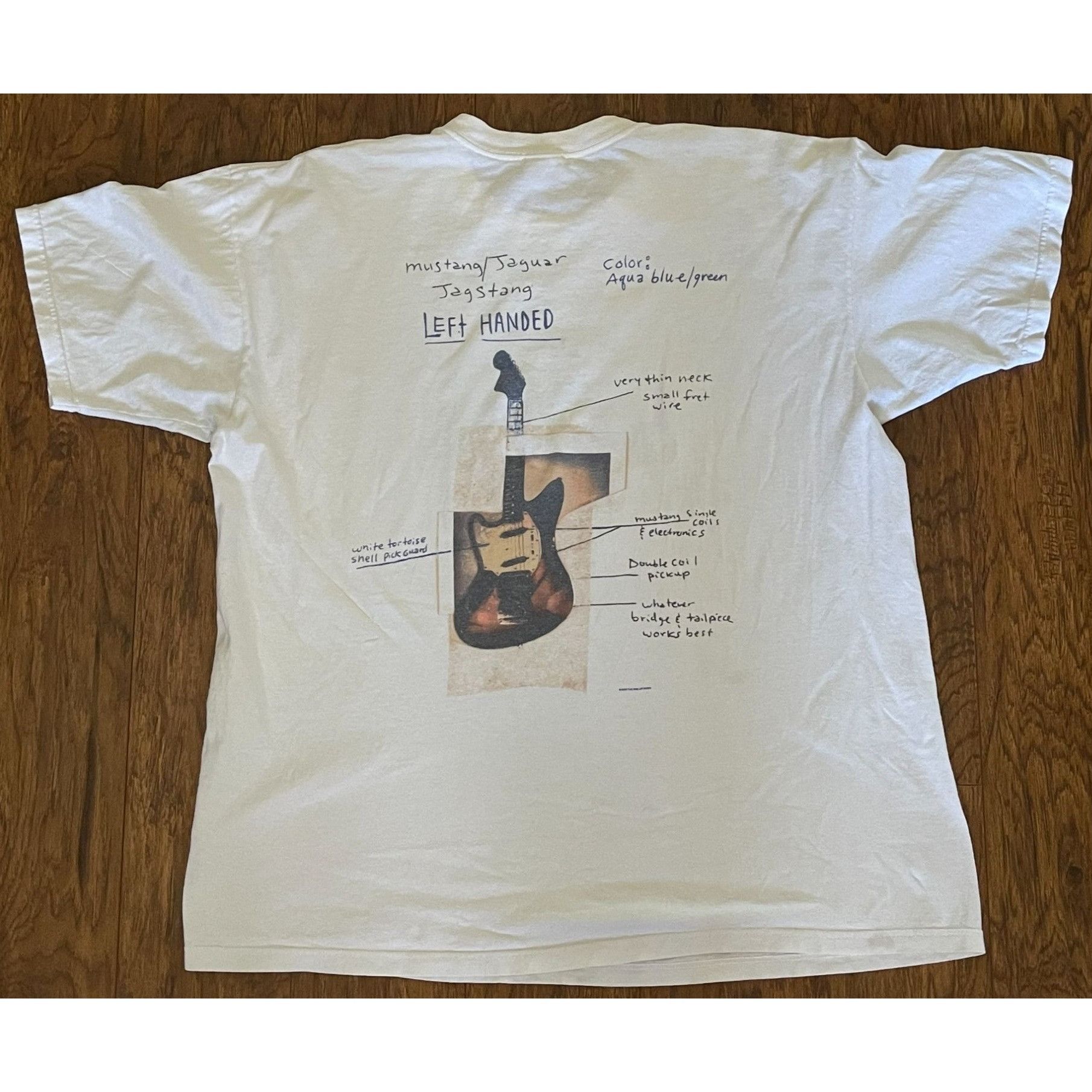 Anvil Vintage Kurt Cobain x Nirvana 2003 Jagstang Left-Handed Guit Size US XL / EU 56 / 4 - 3 Thumbnail