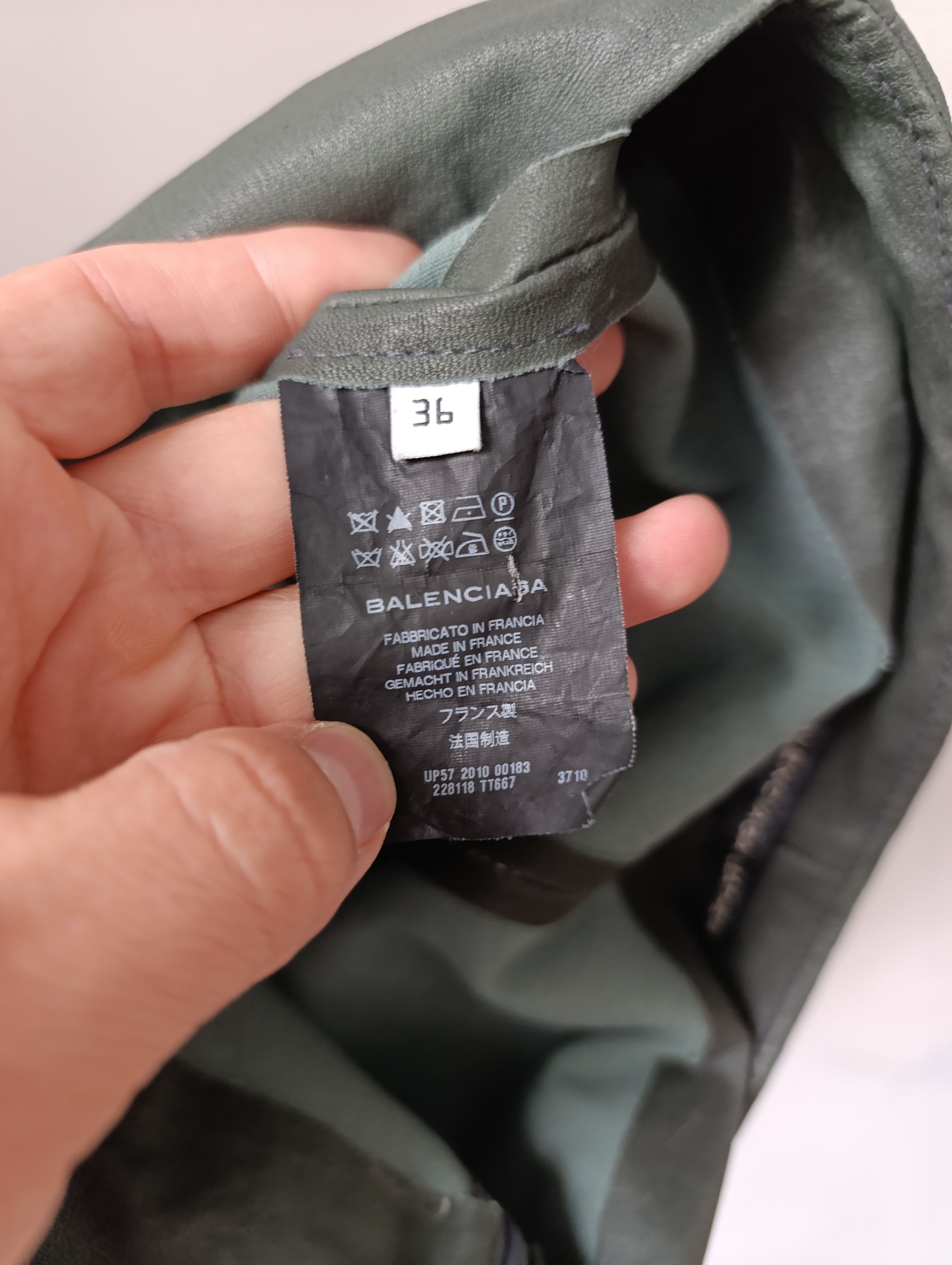 Balenciaga BALENCIAGA LAMB LEATHER LEGGINGS SIZE 36 Size 25" / US 0 / IT 36 - 18 Thumbnail