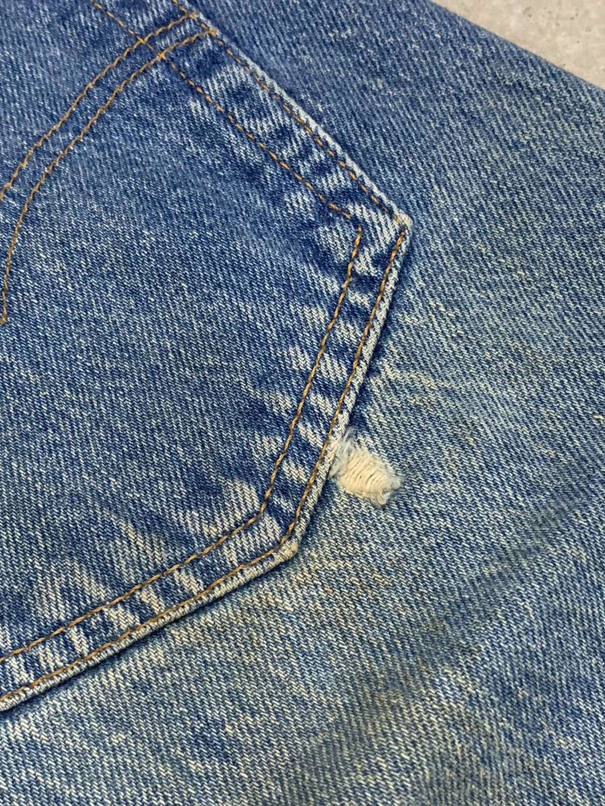 Levi's Levis 501 Vintage Muddy Patch Distressed Denim Size US 30 / EU 46 - 21 Thumbnail