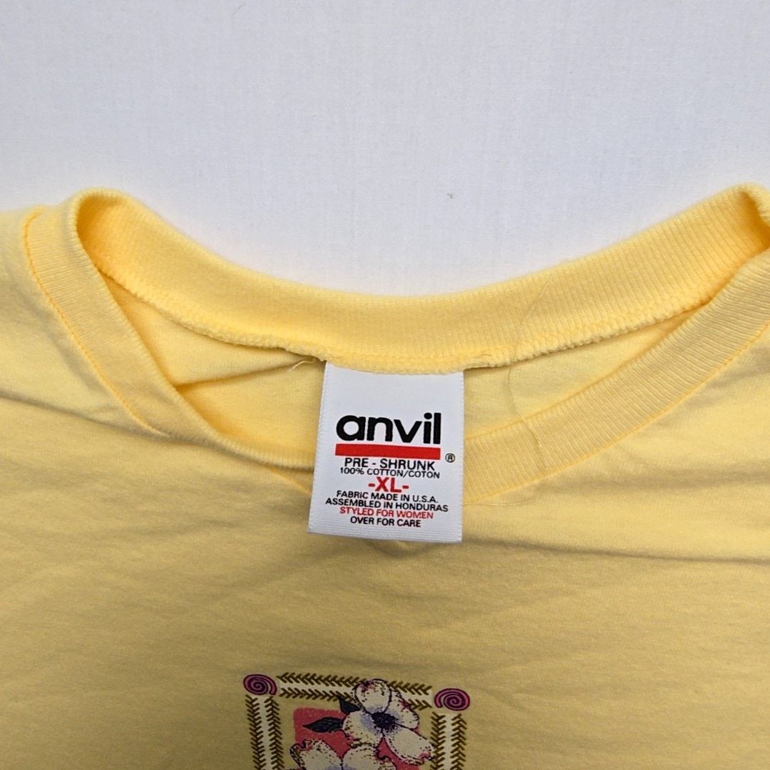 Anvil Vintage Pigeon Forge Tennessee Tee Yellow Floral XL Shirt Size US XL / EU 56 / 4 - 3 Thumbnail