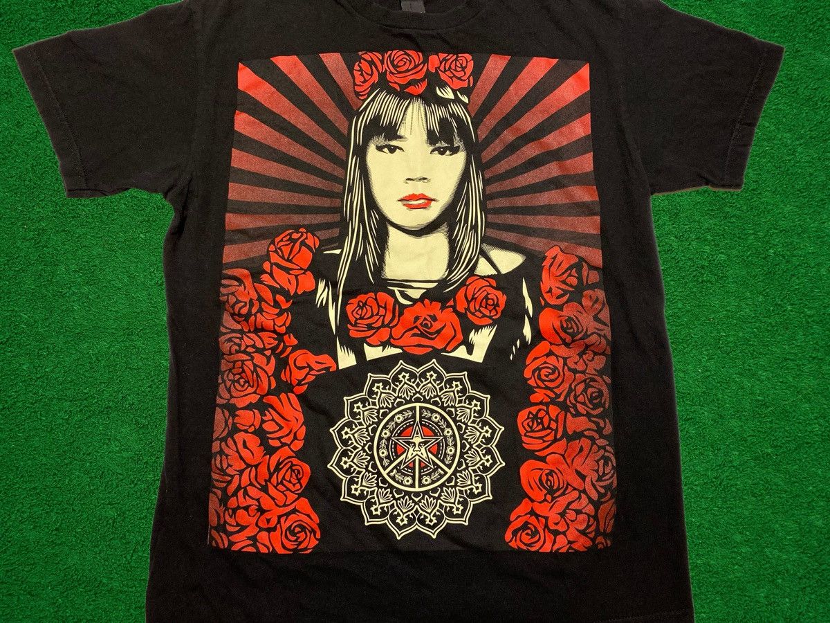 Obey Obey Rose Girl Tee (Medium) Size US M / EU 48-50 / 2 - 3 Thumbnail