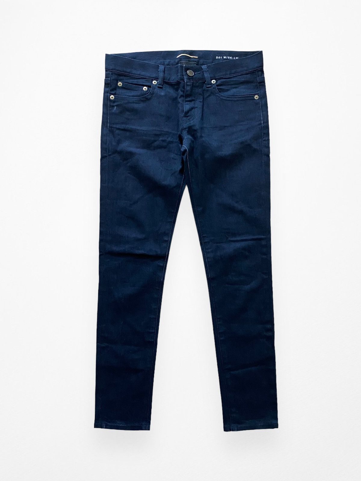 image of Saint Laurent Paris D01 W/sk - Lw Jeans in Black, Women's (Size 26)