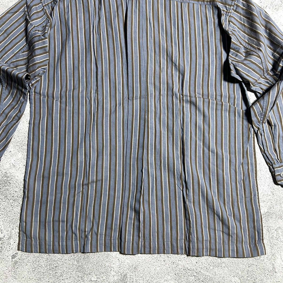 Issey Miyake 80s Issey Miyake Permanente Shangai Stripe Shirt Size US XL / EU 56 / 4 - 12 Thumbnail