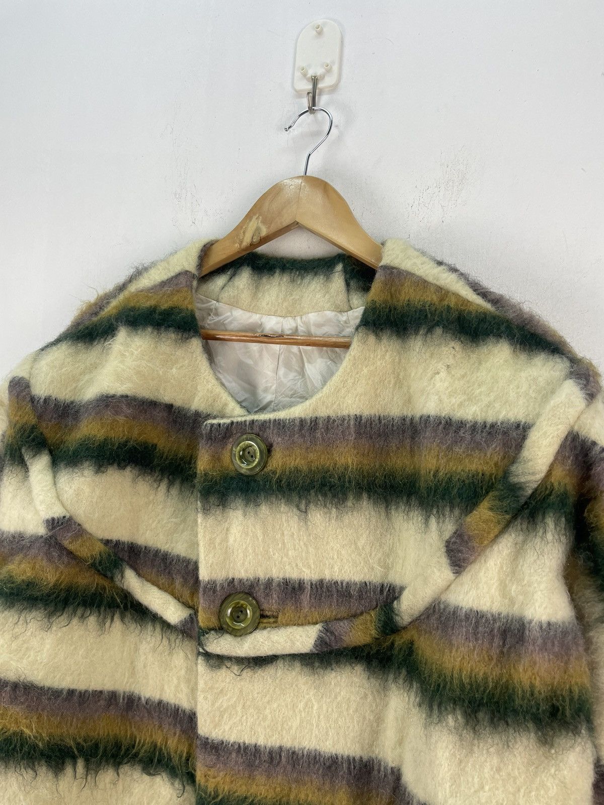 Japanese Brand 🇯🇵 Vintage Japanese Mohair Jacket Cardigan Baggy Size US L / EU 52-54 / 3 - 3 Thumbnail
