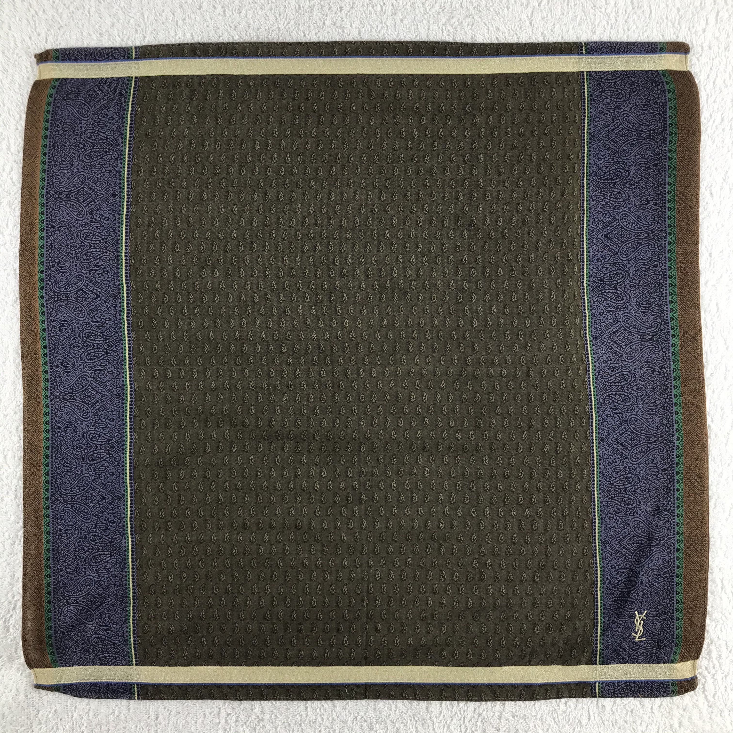 Vintage × Yves Saint Laurent Yves Saint Laurent Bandana / Handkerchief /Neckerchief -S312 Size ONE SIZE - 1 Thumbnail
