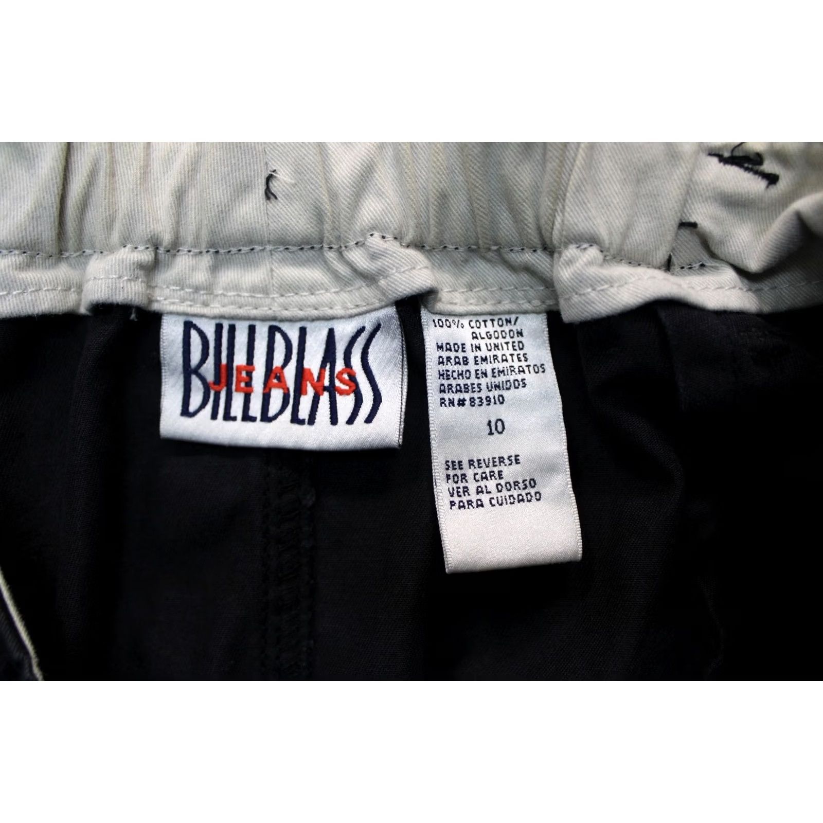 Bill Blass Bill Blass Skirt Womens 10 Black Denim A-Line Long Button Front Pockets Cotton Size 32" / US 10 / IT 46 - 4 Thumbnail