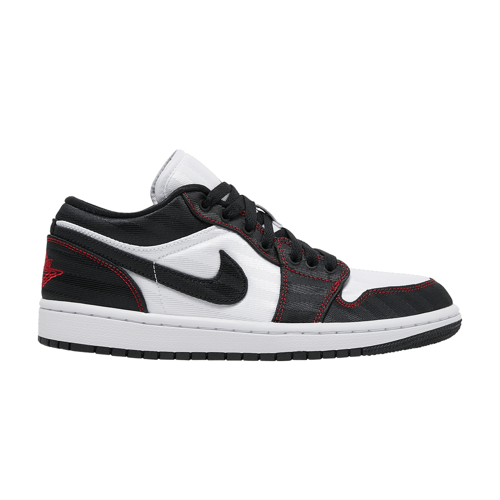 image of Wmns Air Jordan 1 Low Se Utility White Black Red Shoes, Women's (Size 5)
