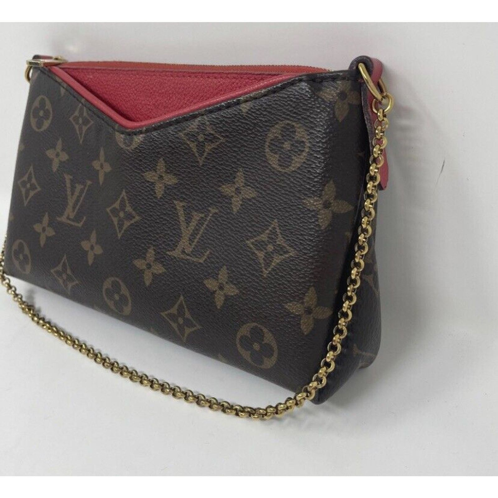 Louis Vuitton Louis Vuitton Pallas Clutch Brown Canvas Size ONE SIZE - 6 Thumbnail