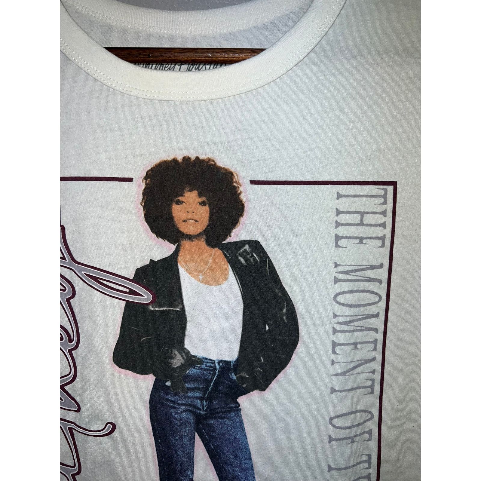 Vintage Whitney Houston Shirt World Tour The Moment Of Truth Concert Size M / US 6-8 / IT 42-44 - 3 Thumbnail