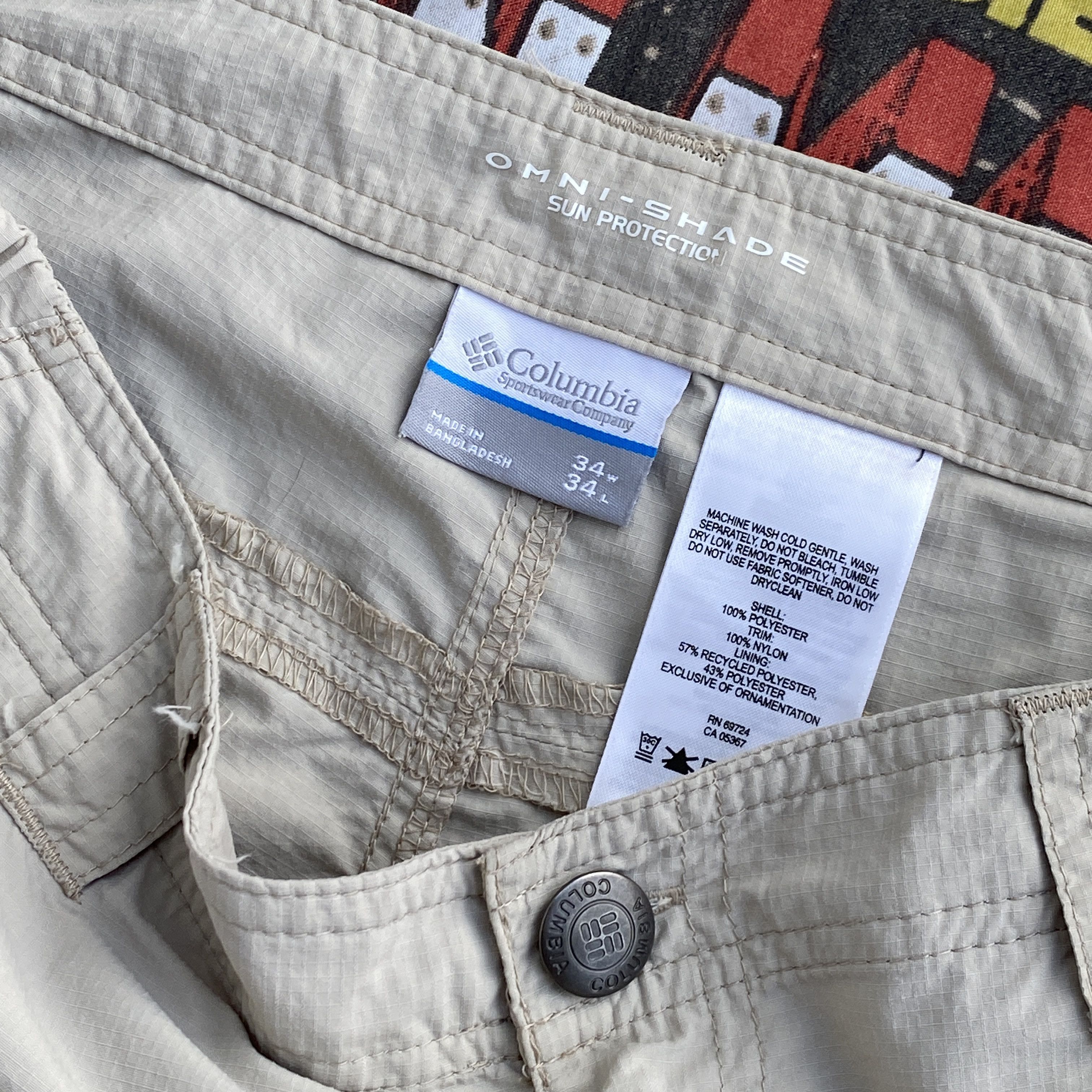 Columbia Columbia Omni-shade beige transformer pants - 34/34 Size US 34 / EU 50 - 4 Thumbnail