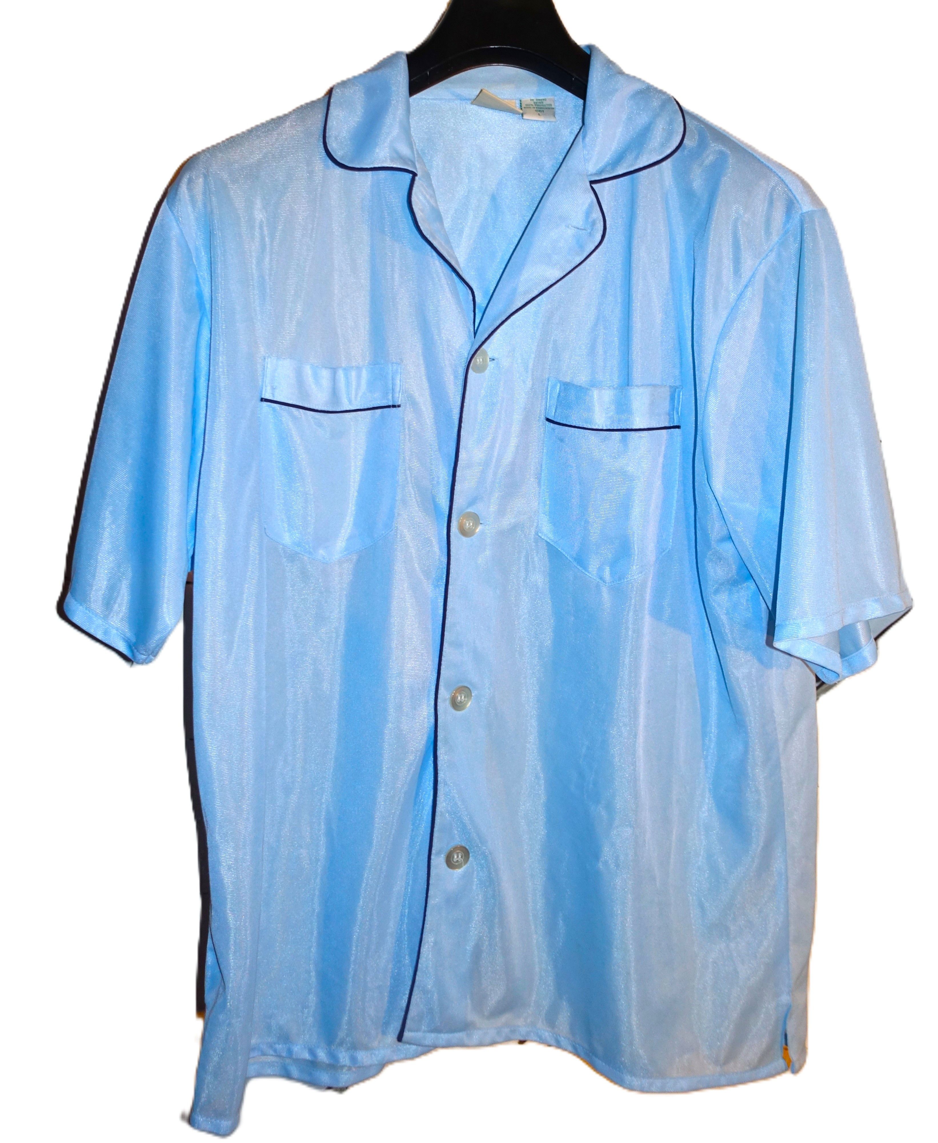 Haband Vintage Haband Baby Blue Polyester Shirt L Size US L / EU 52-54 / 3 - 2 Thumbnail