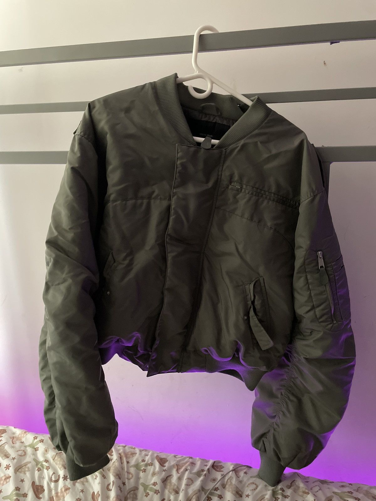 Entire Studios Entire Studios Women A-4 Bomber Jacket – Olive / Khaki (L) Size L / US 10 / IT 46 - 1 Thumbnail