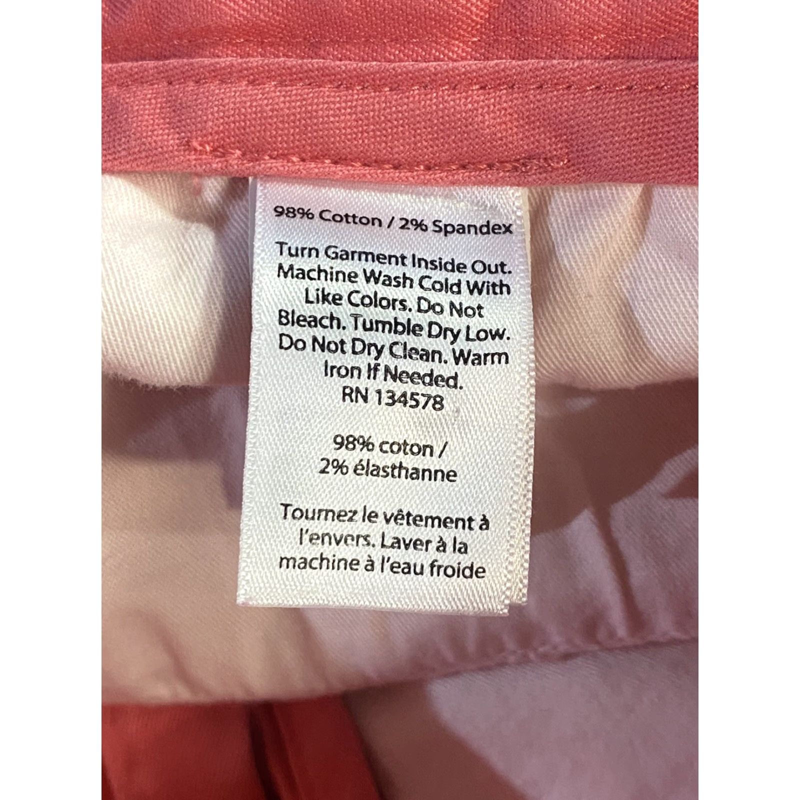 Vineyard Vines Vineyard Vines Mens Flat Front Chino Shorts Solid Pink Pockets Logo size 28 Size US 28 / EU 44 - 7 Thumbnail