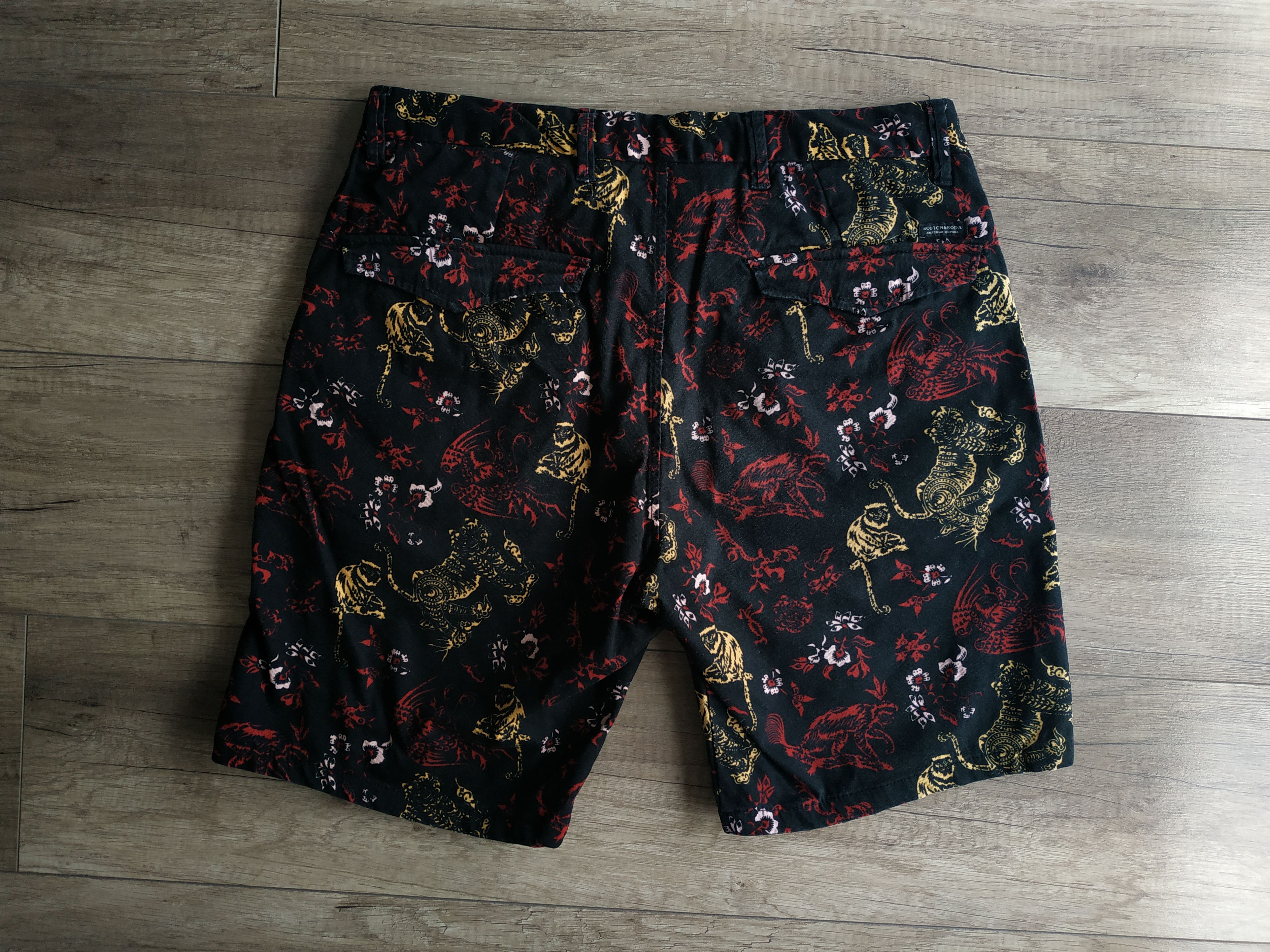 Scotch & Soda Scotch & Soda Men's Jungle Print Chino Shorts, W33 Size US 33 - 6 Thumbnail