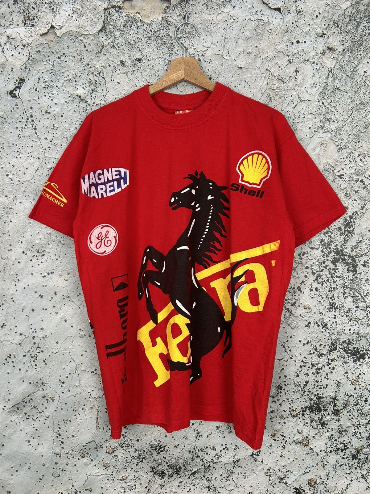 Ferrari Vintage Ferrari F1 Racing Graphic Tee 90s Schumacher Rare Size US L / EU 52-54 / 3 - 1 Thumbnail