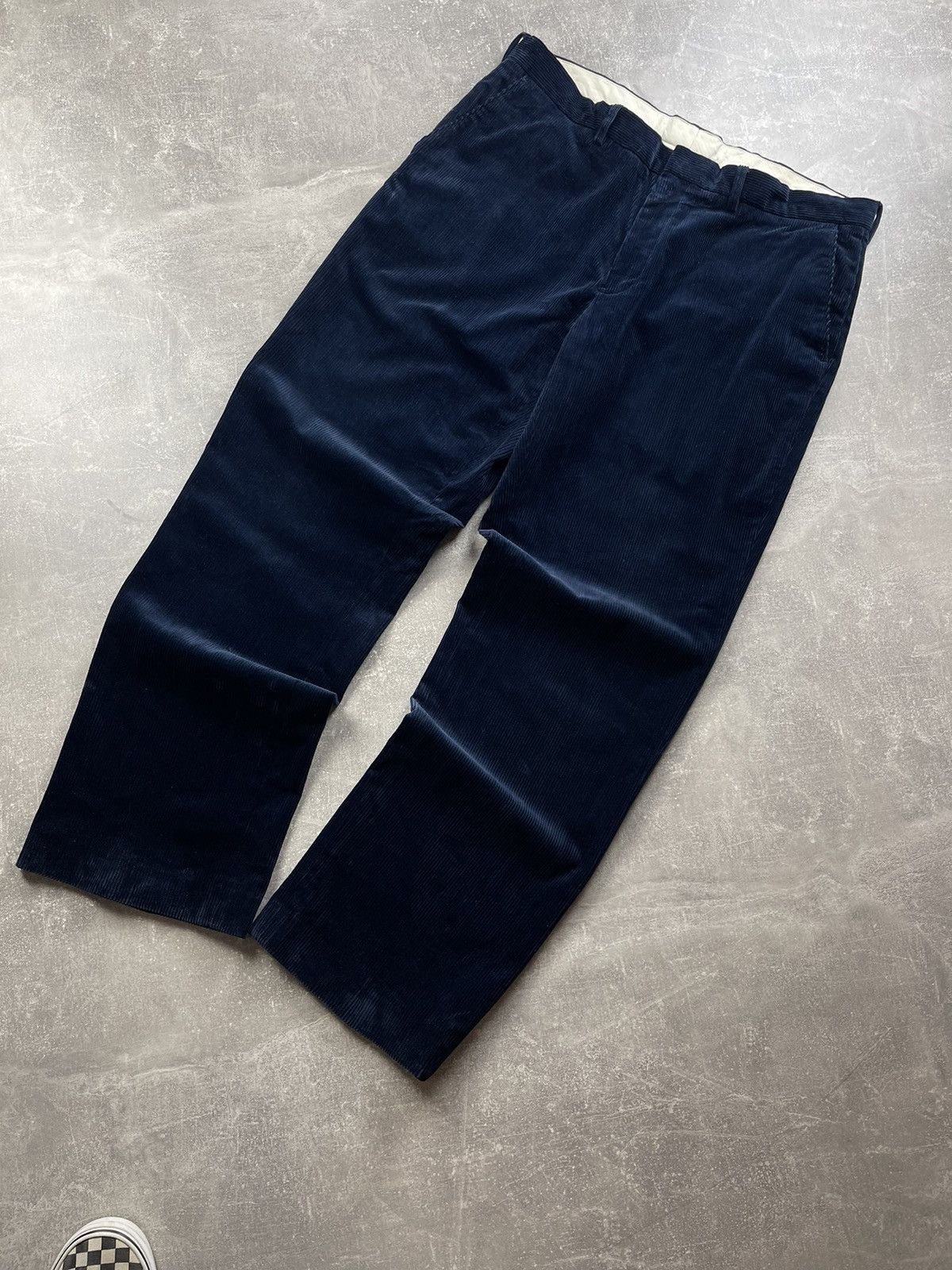 Polo Ralph Lauren Ralph Lauren Blue Luxury Preston Fit Corduroy Pants Size US 38 / EU 54 - 2 Thumbnail