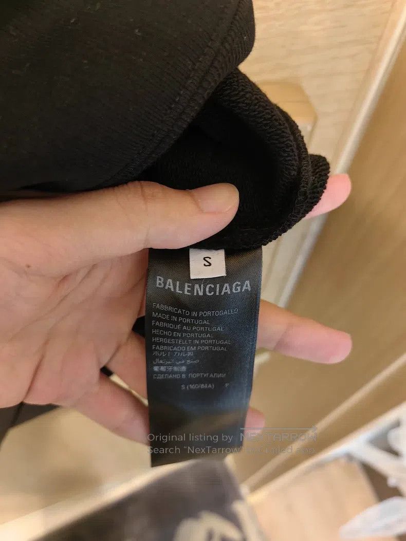 Balenciaga Balenciaga Hooded Letter Long Sleeve Size US S / EU 44-46 / 1 - 4 Thumbnail