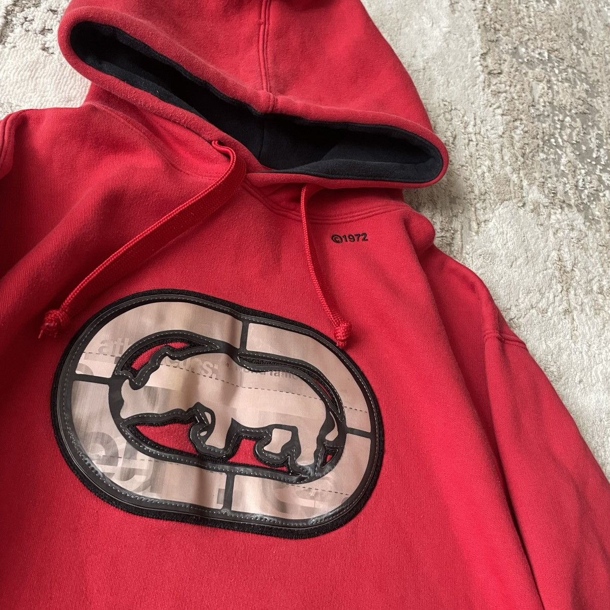 Ecko Unltd. Vintage Ecko Unltd Hoodie L — Red Holographic Rhino Logo SK8 Size US L / EU 52-54 / 3 - 2 Thumbnail
