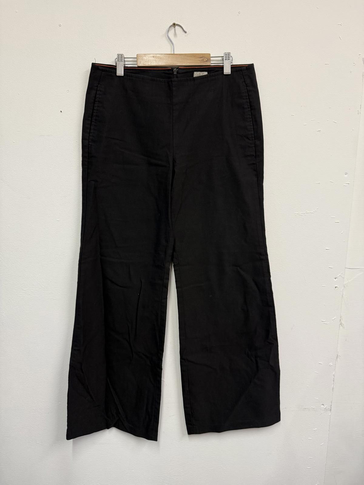 Other Calvin Klein Black Wide Leg Trousers W29 L33 Size US 29 - 1 Thumbnail