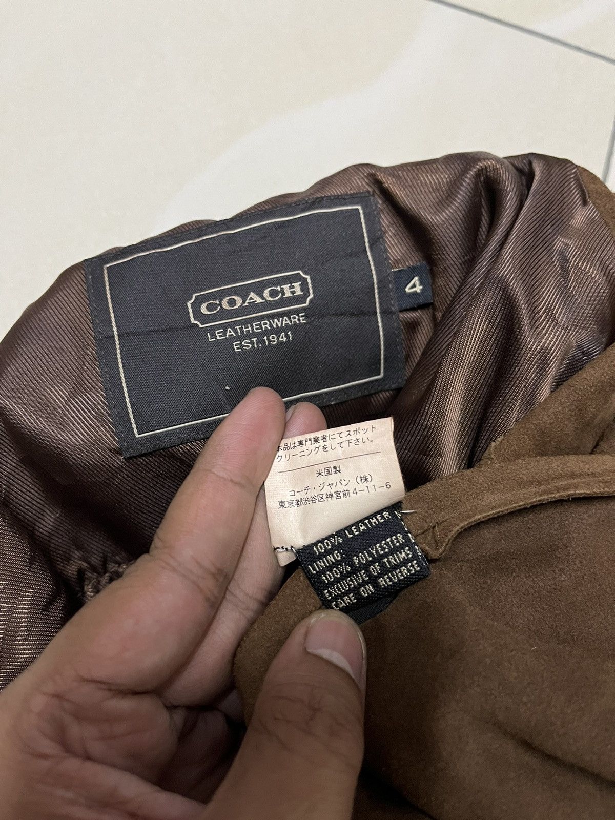 Coach × Vintage Master Class🔥Vintage Coach full leather coat Size S / US 4 / IT 40 - 8 Thumbnail