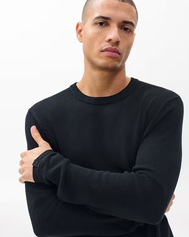 Rag & Bone (New) Black Harvey Crew Sweater Size US L / EU 52-54 / 3 - 1 Thumbnail