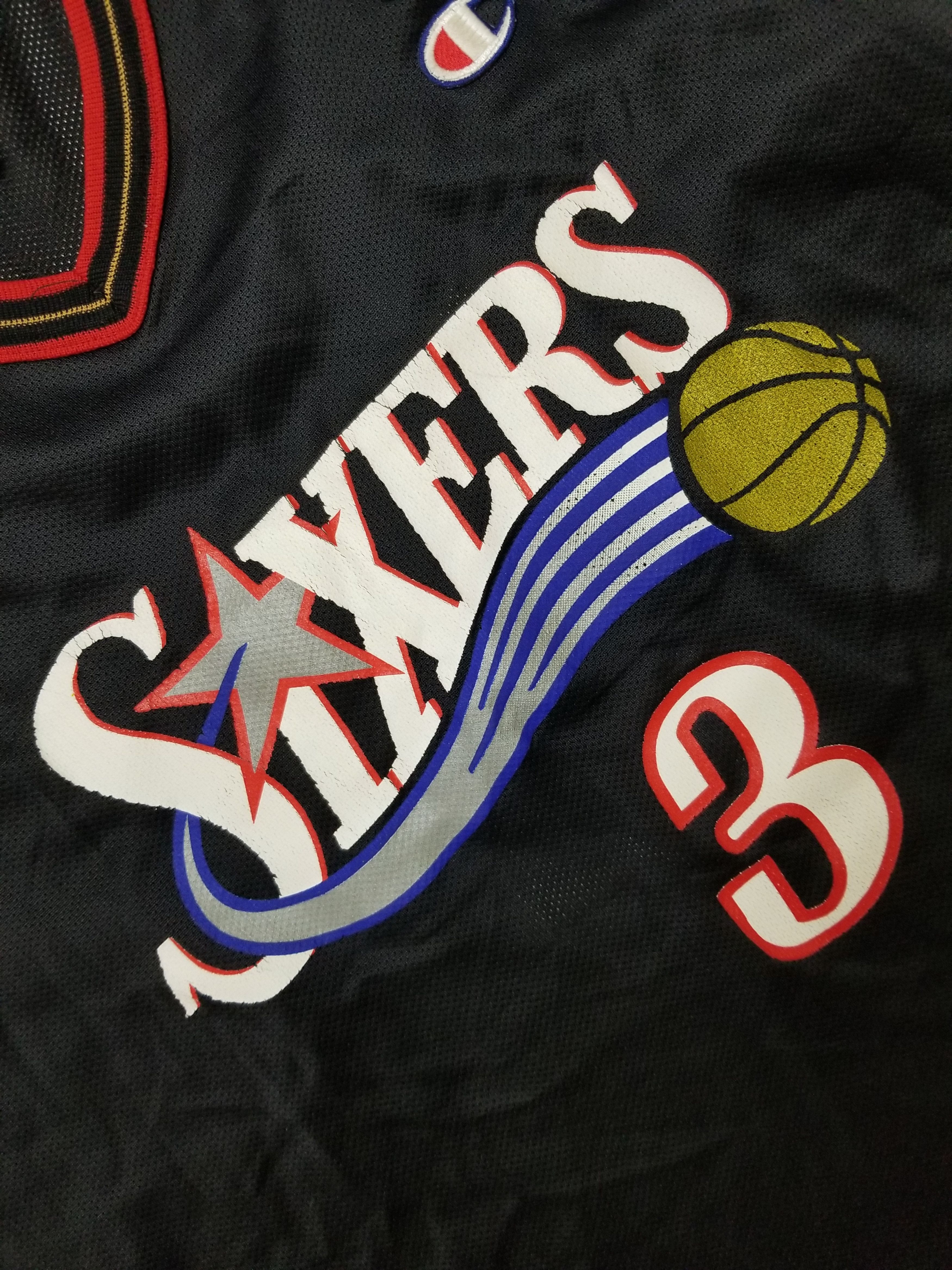 Champion Vintage NBA Philadelphia 76ers Allen Iverson Jersey Size 40 Size US L / EU 52-54 / 3 - 3 Thumbnail