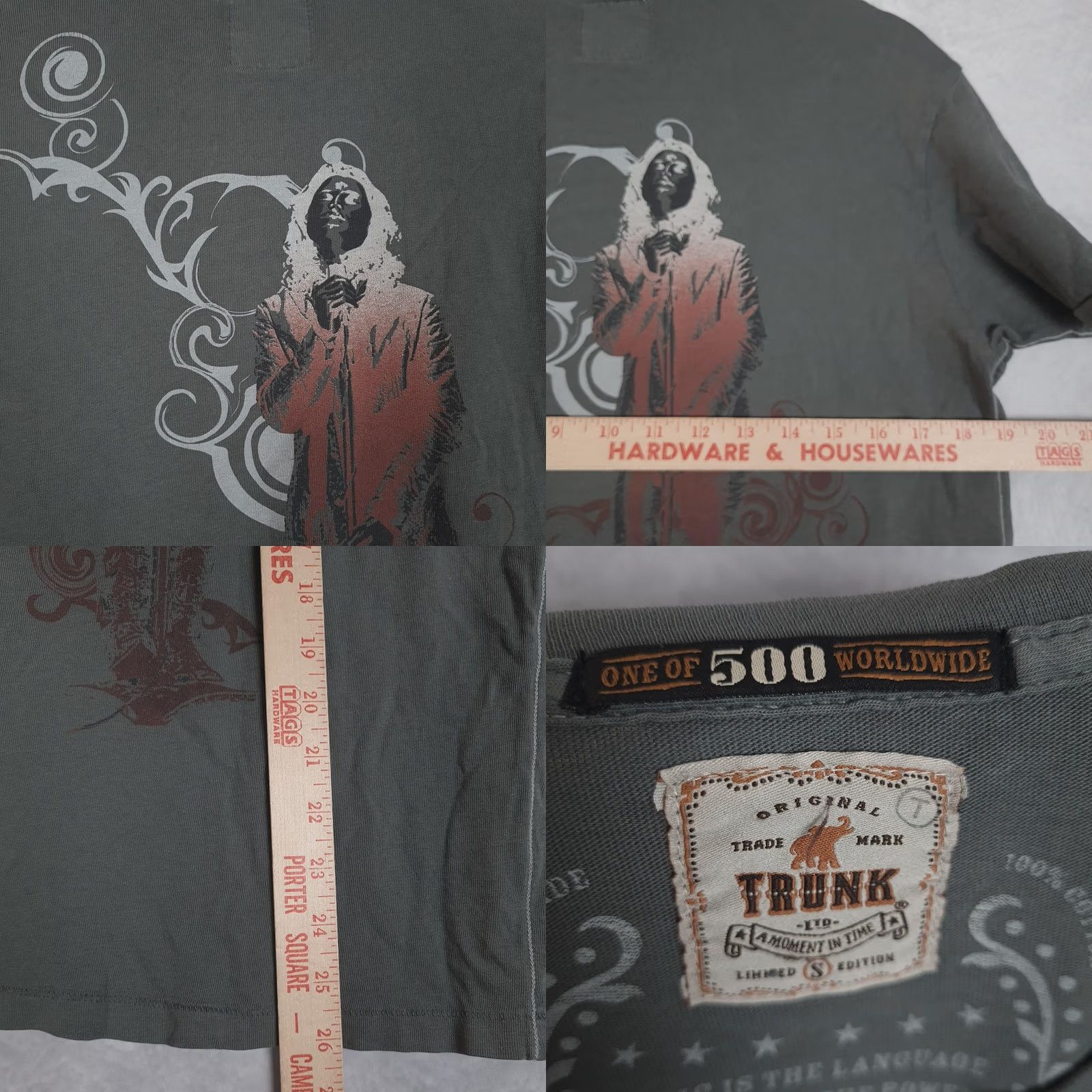 Vintage Trunk LTD Mens Small Gray Music Graphic Tee Limited Edition Size US S / EU 44-46 / 1 - 9 Thumbnail