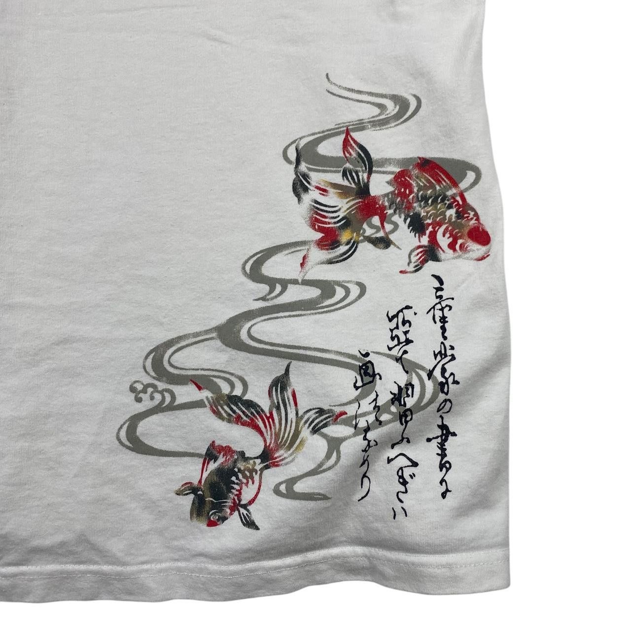 Other JAPAN TRADITIONAL GOLDFISH Karakuri Onsen Henley Tee Shirt Size L / US 10 / IT 46 - 5 Thumbnail