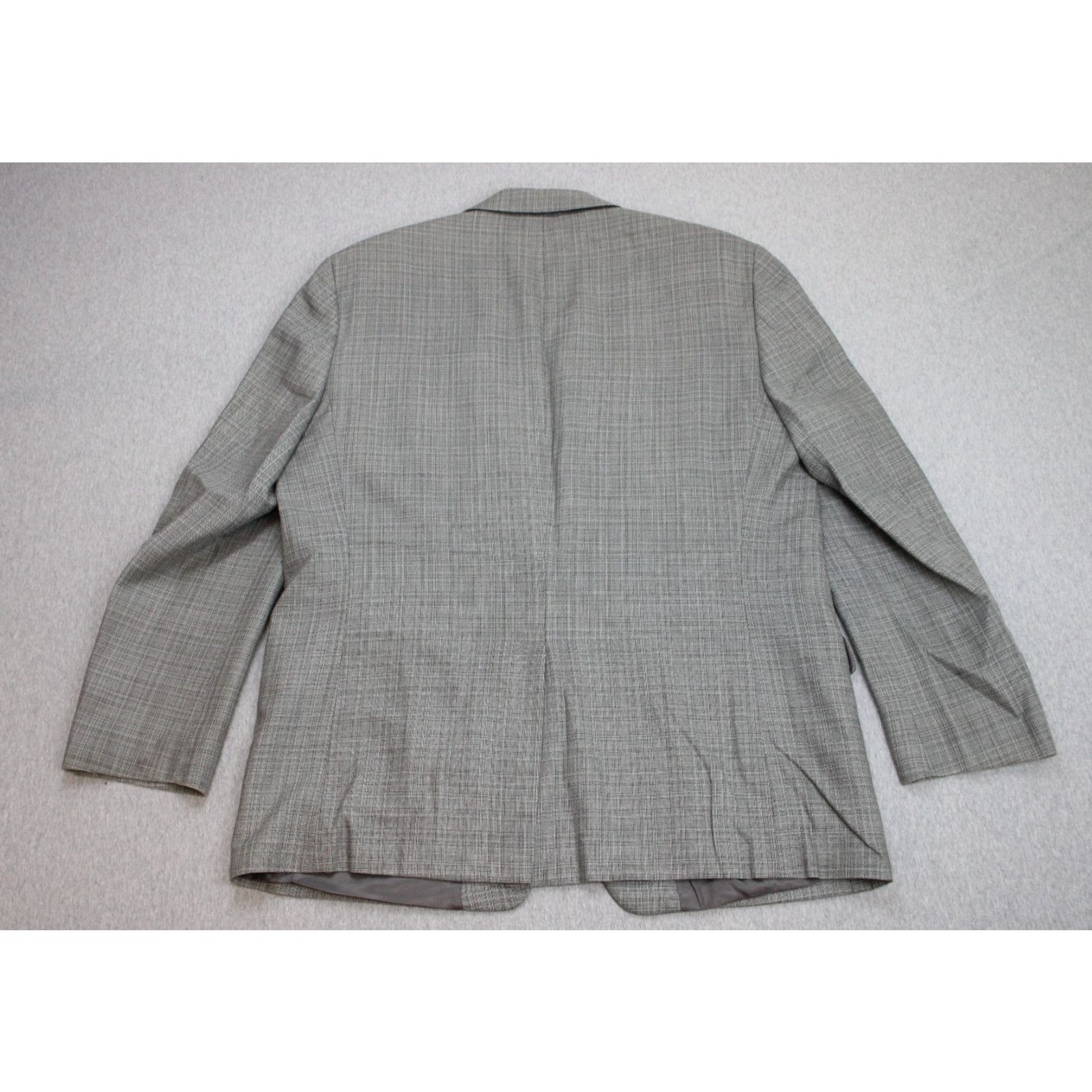 Lauren Ralph Lauren Lauren Ralph Lauren Blazer Mens 44R Gray Plaid Wool and Silk Size 44R - 2 Thumbnail