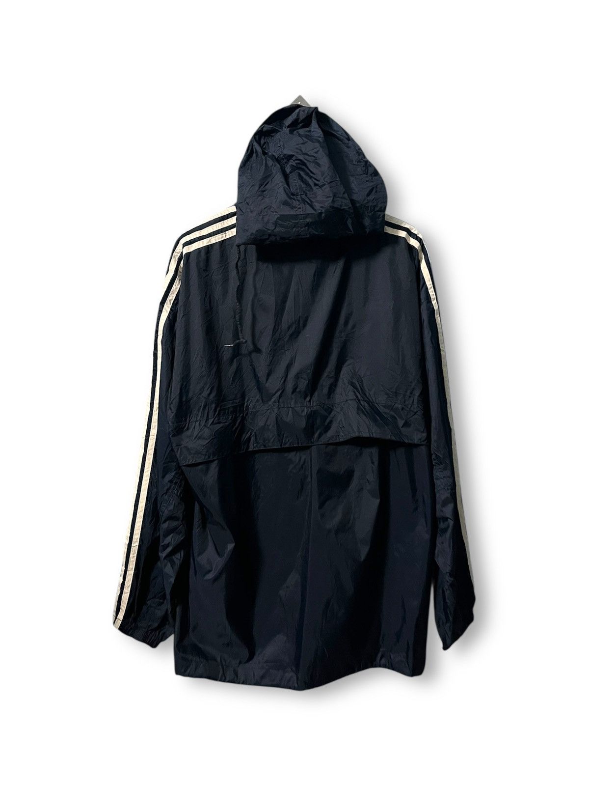 Adidas 90s Adidas Nylon Drill Windbreaker Jacket Navy Blue Active Size US M / EU 48-50 / 2 - 3 Thumbnail