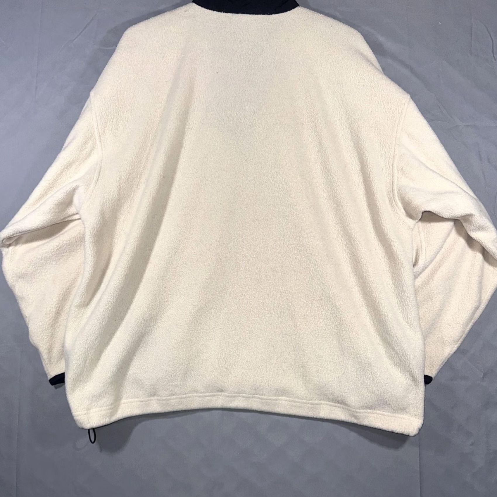 Adidas VINTAGE Adidas Half-Zip Fleece Pullover White Black Size L Mens Long Sleeve 1/4 Zip Pockets Mock Neck Logo Casual Winter Pullover Size US L / EU 52-54 / 3 - 2 Thumbnail